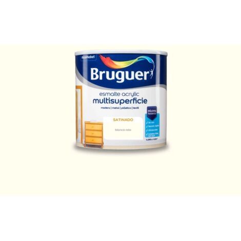 Bruguer Acrylic Multisuperficie Esmalte al agua Satinado Blanco Roto 250 ml