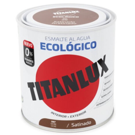 Titanlux Ecológico Esmalte al agua mulisuperficie Satinado Ocre 250 ml (1/2)