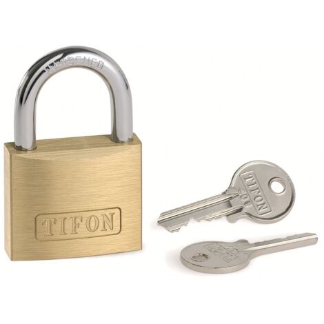 Candado de latón macizo - ABUS - 60/50 - Anilla de acero templado - Doble cerradura - 2 llaves