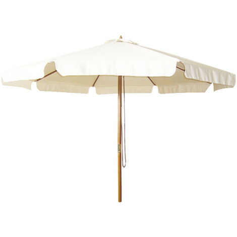 Parasol de madera con toldo de 3 metros -
