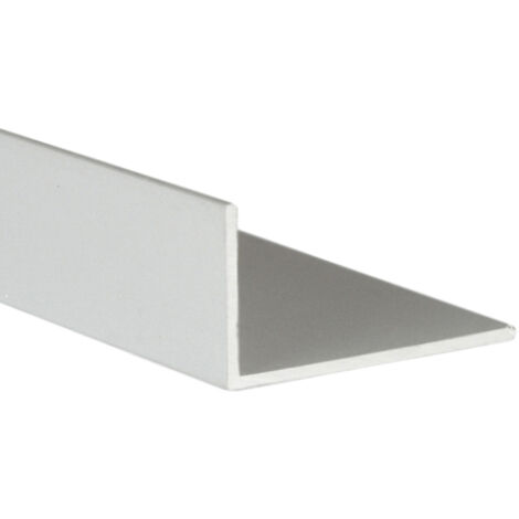 Perfil angular con lados desiguales de aluminio, acabado en anodizado mate y 1000 mm de largo. Ref. 9001.4015.63