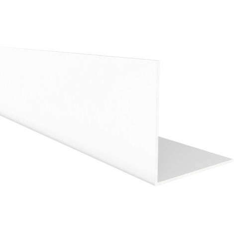 Perfil Angular Fabricado en Aluminio Acabado en Blanco Medidas 50501000 mm Longitud del Perfil 1 Metro Espesor 2 mm 1 Unidad