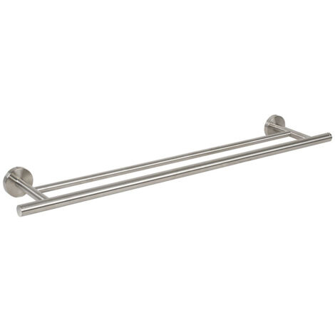 ACCESORIO BAÑO SATIN TOALLERO 2 BARRAS HABITE