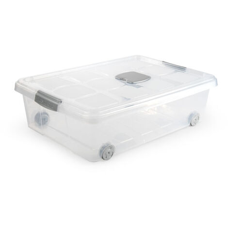 CAJA PLAST. 31L. PLATA 62X45X18 CM. - (1/2)