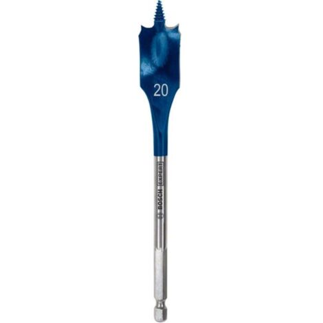 BOSCH BROCA FRESADORA PLANA EXPERT SELF CUT SPEED PARA TALADROS DIAMETRO (mm) 20 Medida de largo 152 MM.