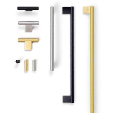 main image of "Tirador Graf mini 0430 - Negro cepillado / 182-160mm"