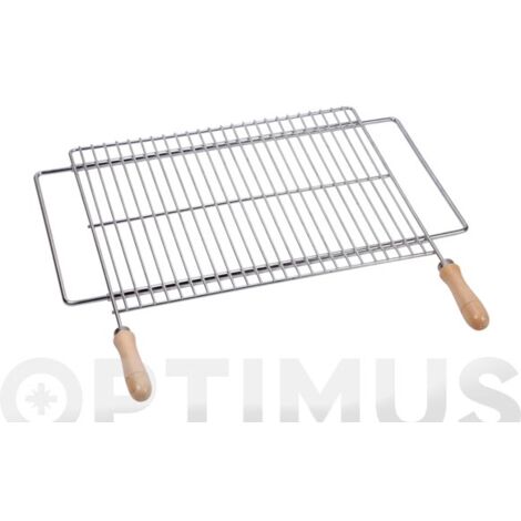 PARRILLA BARBACOA EXTENSIBLE 70x40cm ACERO ZINCADO