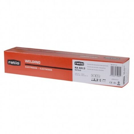 Electrodos de soldadura rutilo Ratio - Ø 1,6x275 mm 300 unidades.
