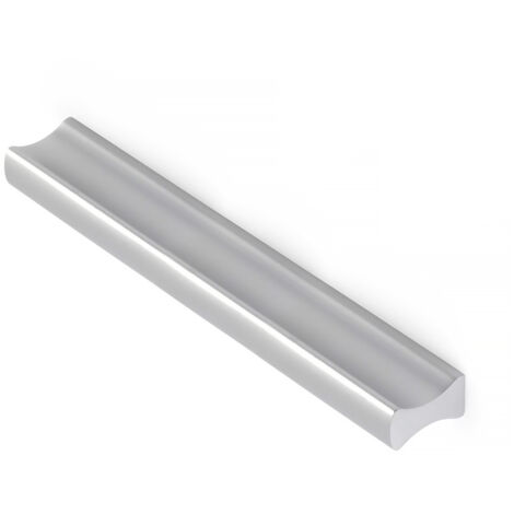 Blister con 5 asas de aluminio con acabado anodizado mate, dimensiones:120x9x17mm y entrepuntos:96mm - (1/5)