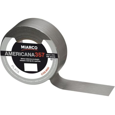 Rollo cinta americana 50m x 50 mm gris