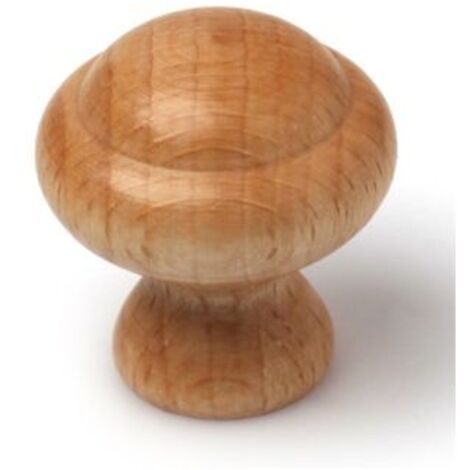 Pomo Mueble 30Mm Madera Haya/Nogal Rei