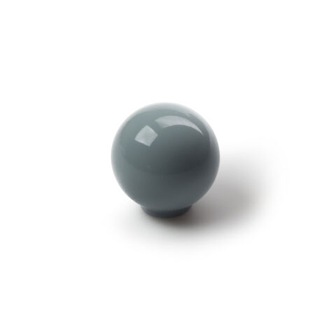 Pomo de plástico con acabado gris, dimensiones: 34x34x36mm Ø: 34mm -