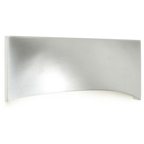 Concha de zamak con acabado cromo mate, dimensiones:148x41x25mm y entrepuntos:96mm -