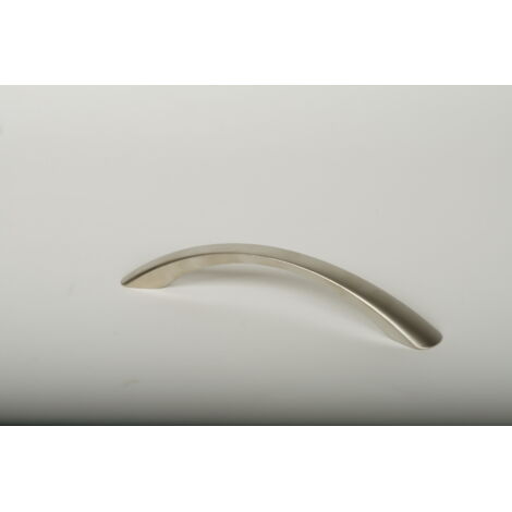 Asa de zamak con acabado níquel bisú, dimensiones:166x18x30mm y entrepuntos:128mm - (1/2)