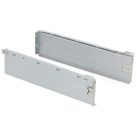 Cajón para cocina y baño Ultrabox, altura 150mm, Acero, Pintado aluminio -
