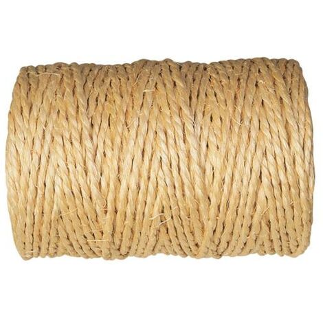 6mm Cuerda plana de hilo de arpillera trenzada natural