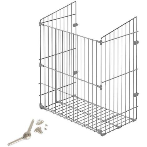 emuca cesto de lavandería con sistema de puerta abatible, módulo 450mm, acero, cromado (1/5)