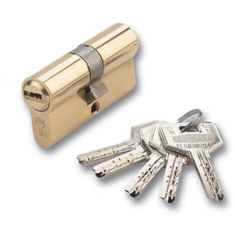 EZCURRA bombillo ds15/60 seguridad 30x30mm laton , Cilindro de alta seguridad con perfil europeo DS15 de 60mm (30&4330mm)Antitaladro por pasadores de acero templado
Perfil an