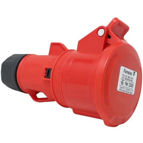 Base enchufe FAMATEL industrial 3P+T 16A 380/415V -