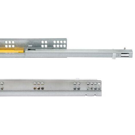 Guías para cajones Ocultas Silver de extracción parcial con Push - 340mm