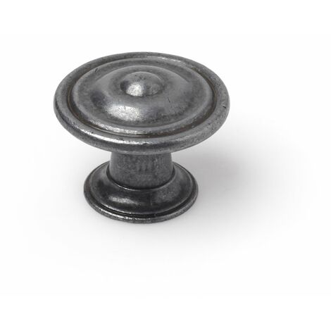 Pomo para Mueble Estilo Clásico Fabricado en Zamak Acabado en Plata Vieja Medidas 303023 mm Sistema de Fijación Atornillado Incluye Tornillos M4 2 Unidades -