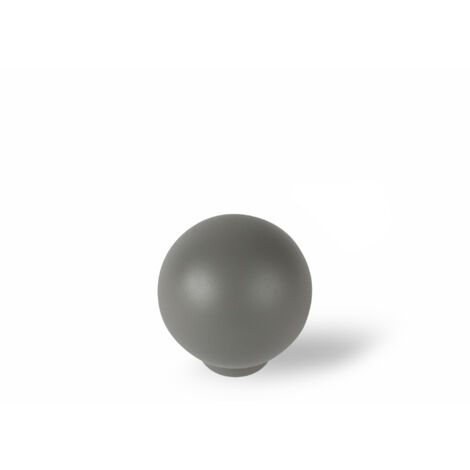 Pomo para Mueble Estilo Decorativo Fabricado en ABS Acabado en Gris Ceniza Medidas 252526 mm Sistema de Fijación Incluye Tornillos M4 1 Unidad -