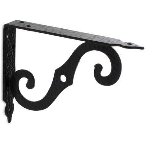Escuadra para Estantería de Forja Fabricado en Acero  Acabado en Negro Forja  Medidas 20113153 mm  Sistema de Fijación Atornillado  1 Unidad -