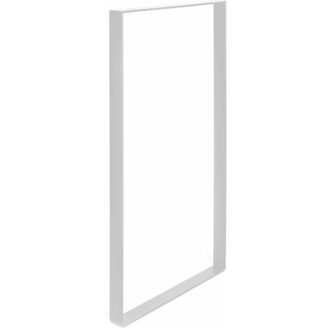 Pata Industrial para Muebles en Acero  Acabado en Blanco Poro  Medidas 38540850 mm  Altura: 85 cm  Fácil Instalación  1 Unidad -