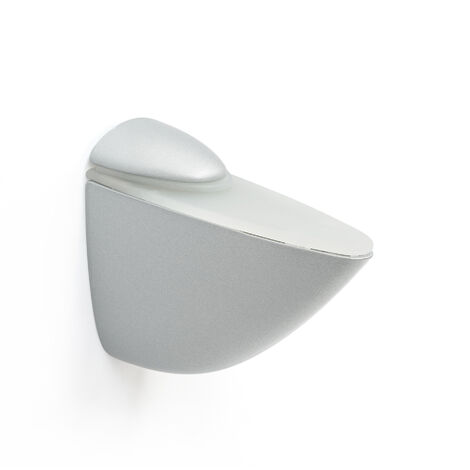 Soporte Regulable para Baldas de Cristal y Madera en Zamak Cromo Mate Líquido  Para Baldas con Espesores de 3-40 mm  Medidas 3988105 mm  Sistema de Fijación  1 Unidad -