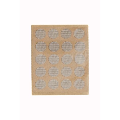 Pack 40 Embellecedores Adhesivos para Tornillos  Fabricado en PVC  Acabado en Lino Beige 40 Unidades -