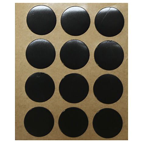Tapón para Tornillos Fabricado en PVC Acabado en Negro Medidas 17170,5 mm 36 Unidades -