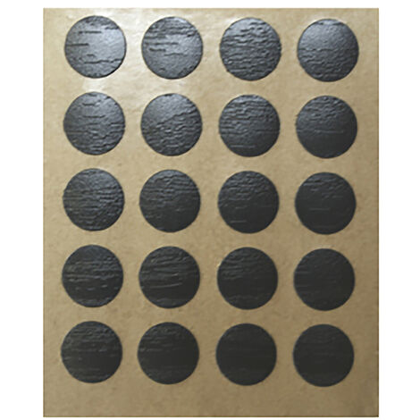 Tapón para Tornillos  Fabricado en PVC  Acabado en Negro Mate  Medidas 12120,5 mm  40 Unidades -
