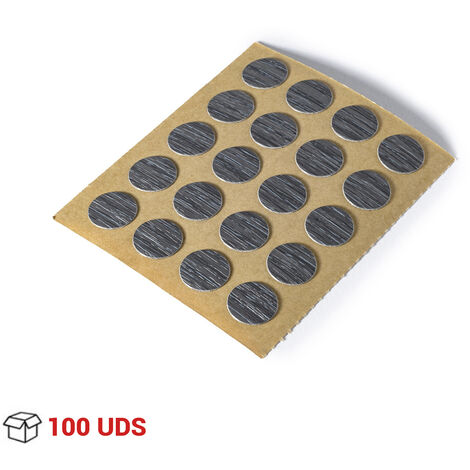 Tapones para Ocultar Tornillos  Embellecedor Tapa Tornillos  Fabricado en PVC  Acabado en Wengué  Medidas 12120,5 mm  100 Unidades -