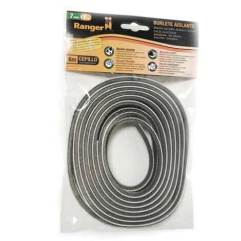 Burlete cepillo guías MIARCO 7 mm x 6 m con adhesivo -