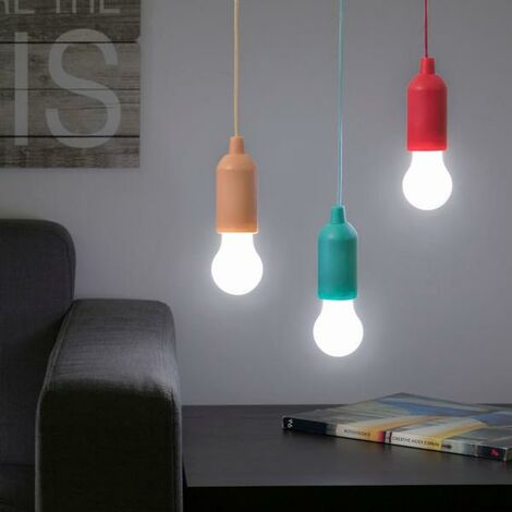 Bombillas Led portátil INNOVAGOODS c/cordón Innova ø 5,5 x h. 16,5 - (1/5)