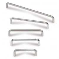 Tirador Rod 7610 - Inoxidable cepillado. 168x21x8mm. Entrepuntos 160mm.