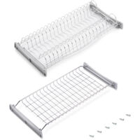Emuca Escurreplatos para módulos altos Suprastar, módulo 600mm, Acero, Cromado