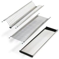 Emuca Escurreplatos acero inoxidable Drynox, módulo 900mm, Acero inoxidable -