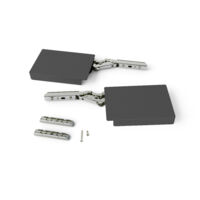 Emuca Compás para puertas elevables Altius Lift, Fuerza 1840-5200 (high=H), Acero y plástico, Gris antracita -