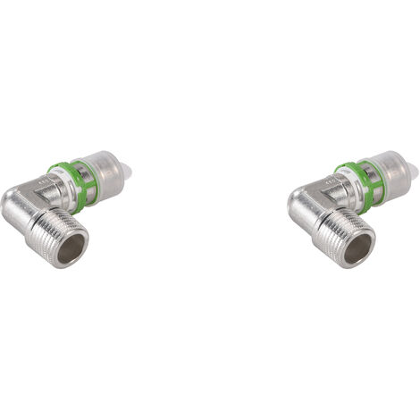 COMAP Coude à sertir métallique mâle à visser pour tubes multicouche - 20x2-3/4 - Raccords MultiSkin - Vendus par 2 - S7092GW2034 (1/3)