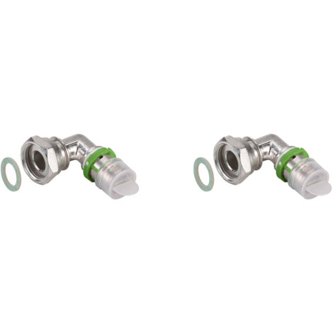 COMAP Coude écrou tournant métallique pour tubes multicouche à sertir - 20x2-1/2 - Raccords MultiSkin - Vendus par 2 - S7096GW2012