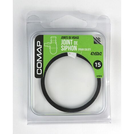 COMAP Joint d'étanchéité en caoutchouc pour culot de siphon - 47x53x2 - Joints de vidage - S279315