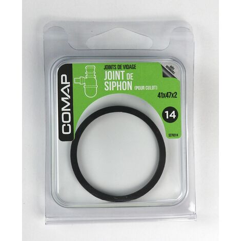 COMAP Joint d'étanchéité en caoutchouc pour culot de siphon - 41x47x2 - Joints de vidage - S279314