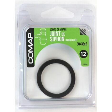 COMAP Joint d'étanchéité en caoutchouc pour culot de siphon - 30x38x2 - Joints de vidage - S279312