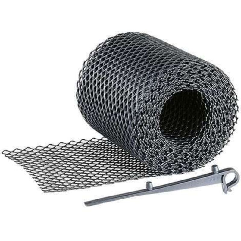 Grille De Protection Pour Gouttière En Acier Inoxydable - Rouleau De 600 X 15 Cm - Facile à Installer, Empêche Les Feuilles Et Débris