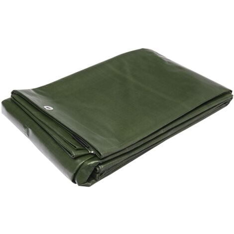 Bâche multifonctions noire et verte 240 g/m2 WERKA PRO 4 x 5 m