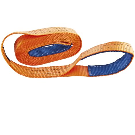 Corderies Tournonaises – Sangle de traction 5m 50mm – Capacité 6 tonnes – Pour véhicules tout-terrain – Utilisation en milieu difficile