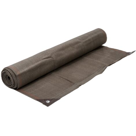 Werka Pro – Brise vue taupe 300g/m² – Opacité 95% – Résistant aux UV – Dimensions 2 x 10m – Œillets en aluminium tous les mètres - PRO 2 X