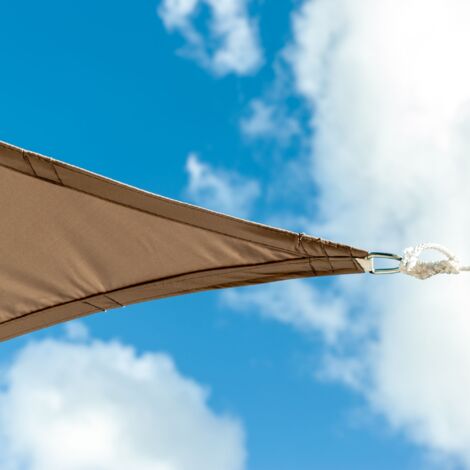 Voile d'ombrage taupe WERKA PRO 4 x 5 m