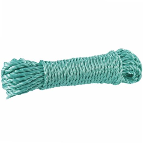 Corderies Tournonaises – Corde polypropylène haute résistance 25m Ø 8mm – Charge maximale 800 kg – Pour levage d'objets lourds et fixation structures temporaires
